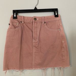 Forever 21 Pink Denim Skirt